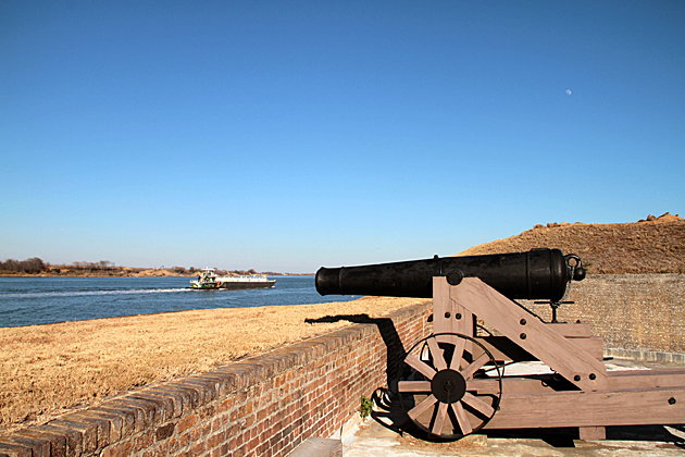 Fort Jackson 
overlooking Savannah River