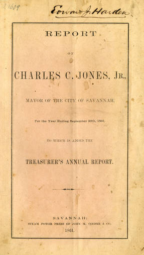 1861 Mayor Report