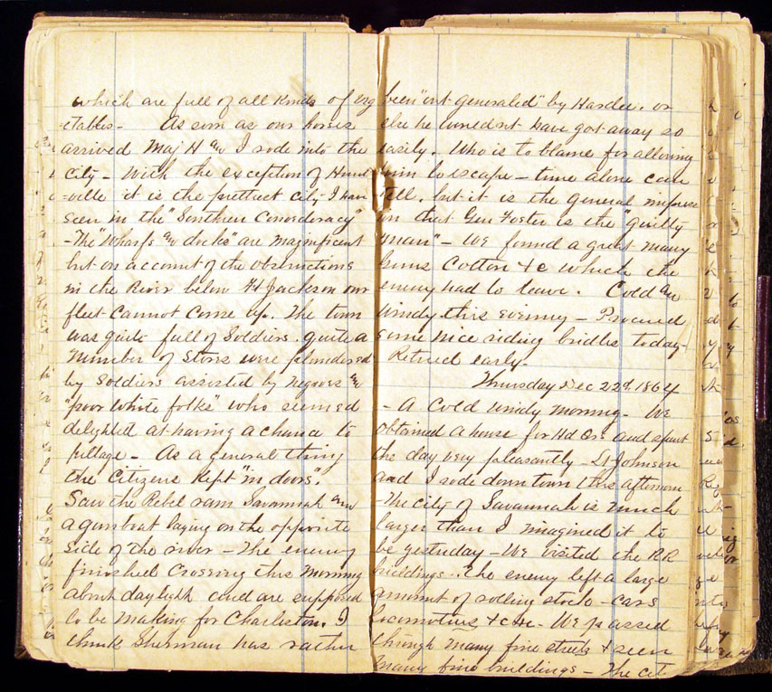 Platter Diary for Dec 21, 1864