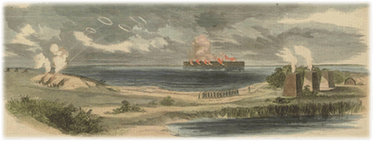 Pulaski bombardment from Tybee