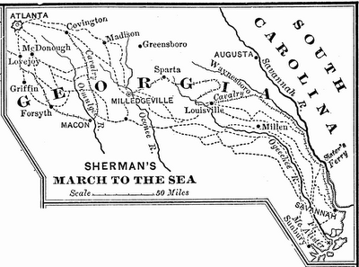 Fort McAllister 1864 map