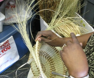 Sweetgrass basket